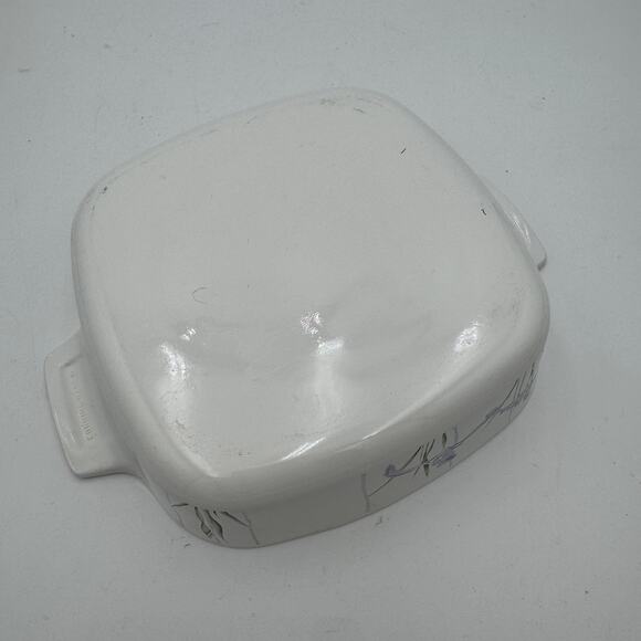 Shadow Iris by Corelle Casserole Square 1 Qt  Corningware Pyrex A-1-B - Picture 3 of 5